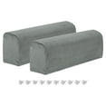 thumbnail image 1 of 2Pcs Fundas de Silla Elásticas, Fundas de Silla de Poliéster, Gris, 1 of 6