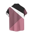thumbnail image 4 of Qertyioot Men's Spring Short Sleeve Loose Round Neck Geometric Unlocated Printed Shirt Ultra Soft Bamboo, 4 of 4