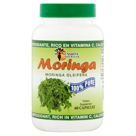 - Sunshine Naturals Moringa Oleifera Capsules, 800 Mg, 60 Ct