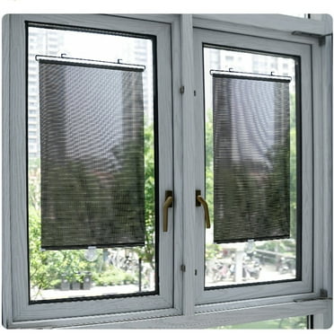 Retractable Roller Blinds for Home & Car - Heat Insulation Blackout Roller Blind Retractable Balcony Sun Shade Kitchen Blackout Curtains with 3 Suction Cups for Indoor Home Bedroom Living Room