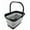 Black/Alloy Grey, variant on SAMMART 12L (3.1 Gallon) Collapsible Rectangular Handy Bucket/Multiuse Foldable Water Pail for Camping, Fishing