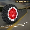 10 RC Car, Crawler, or Short Truck 2Pack Rubber Tires with Hubs for 1