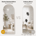 thumbnail image 5 of Gumnay Arched Full Length Mirror, 70"x26" Full Body Floor Mirror, Standing Mirror (White), 5 of 9