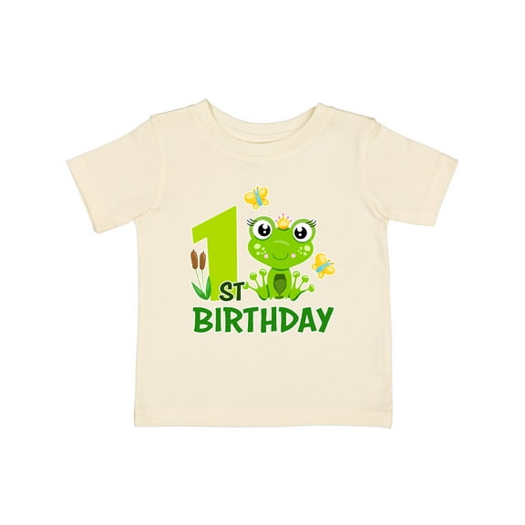 Inktastic 1st Birthday Princess Frog Girls Baby T-Shirt