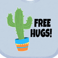 thumbnail image 4 of Inktastic Free Hugs with Cactus Plant Boys or Girls Baby Bib, 4 of 4