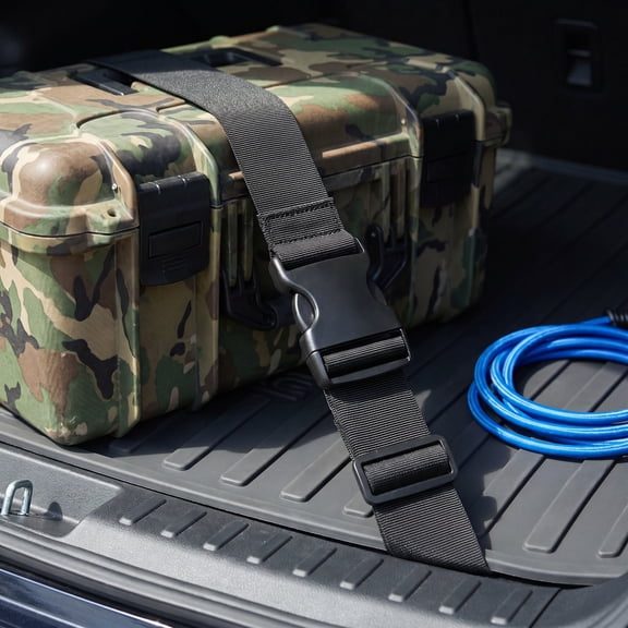 Topbathy Waist Bag Belt Extender Black Adjustable Polypropylene and Plastic for Daily Use
