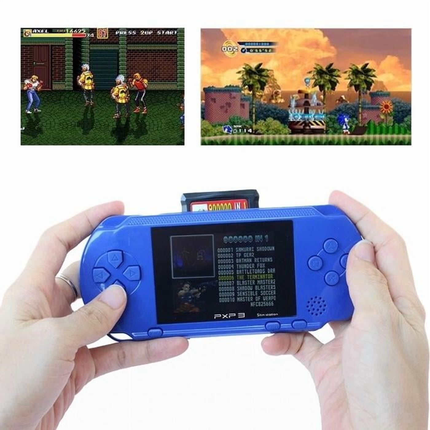 PXP3 Portable Handheld Video Game System, Blue, 150 Plus Games