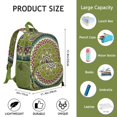 thumbnail image 3 of Spirituality Students Backpack - Peace Serenity and Tranquility Pattern with Sacred Awakening and Healing Mandala, Comfortable Adjustable Straps for Developing Students, 3 of 6