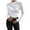 White, variant on Women's Pleated Long Sleeve Mock Neck T Shirts Casual Slim Fit Fall Tops Basic Business Work Tee (Beige, S)