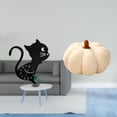 thumbnail image 2 of Reloj de pared con forma de gato, juguete de calabaza, acrílico, función silenciosa, bonito diseño de gato y calabaza, adecuado para guardería, sala d, 2 of 8