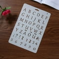 thumbnail image 2 of facefd Drawing Template Plastic Ruler Stencil DIY Painting Board Hollow Album Decor, No.3, 2 of 4