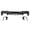 Matte Black, variant on Ikon Motorsports Rear Diffuser, Compatible with 2024-2026 Ford Mustang V6/GT, Rock Style Matte Black PP Polypropylene Shark Fin Rear Bumper Valance Spoiler, Air Dam Chin Splitter Molding 1PC
