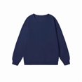 thumbnail image 4 of COSFO Cotton Mens Crewneck Sweatshirts Blue Long Sleeve Pullover Shirts Workout Relaxed Fit Mens Shirts Casual, 4 of 4