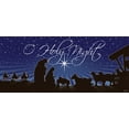 thumbnail image 2 of 7' x 16' Peaceful O Holy Night Nativity Double Garage Door Banner - Sacred Christmas Décor, 2 of 5