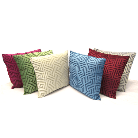 Greek Key Decorative Throw Pillow Cushion Sofa Bed 16 X16inch