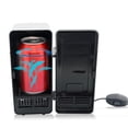 thumbnail image 4 of yuksok Mini Réfrigérateur de Voiture USB Réfrigérateur Chauffage Électrique Compact Accessoires de Bar Réchauffeur Portable Peut Bureau Randonnée, Noir, 4 of 9