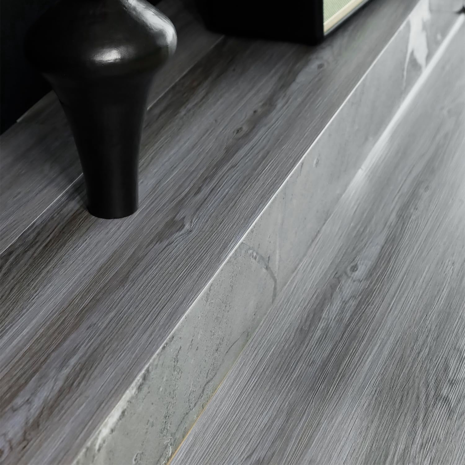 Wood Grain Peel and Stick Floor Tiles – 11.8” Width, Full Roll Length of 394" – Versatile Design for Any Space, Self Adhesive Vinyl Flooring, Waterproof and Non-Slip Features