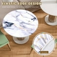 thumbnail image 4 of Round Tablecloth with Elastic Edge Protective, Wipeable Round Table Cloth, Waterproof Circle Table Cover, Decorative Circle Tablecloth for Kitchen Dining Room of 40Inch Diameter, 4 of 10