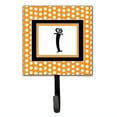 thumbnail image 5 of Letter N Initial Monogram - Orange Polkadots Leash or Key Holder, 5 of 7