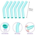 thumbnail image 2 of Metal Straw Covers,Bexikou 12Pcs Silicone Straw Tips,Green Food Grade Straws Tips Covers Only Fit for 5/16 Inch Wide(8MM Outdiameter) Stainless Steel Straws, 2 of 6