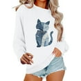 thumbnail image 5 of AGWOLF Womens Animal Printed Sweatshirts Long Sleeve Crewneck Shirts Retro Graphic Pullover Summer Spring Tops for Women, 5 of 6