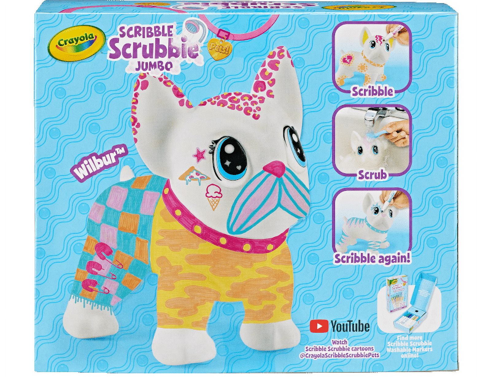 Crayola Scribble Scrubbie Jumbo (7 inch), Customizable Toy, French