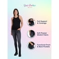 thumbnail image 7 of Savi Parker Women’s Maternity Jeans Over The Belly - Pregnancy Must Haves Fall and Winter Maternity Clothes (L, Charcoal Wash), 7 of 7