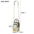 thumbnail image 2 of FORMRS Crossbody Bag for Women Quilted Travel Shoulder Cell Phone Purse with Chain Strap Handbag, Yellow Floral, 2 of 7