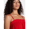 thumbnail image 4 of Time and Tru Women's Sleeveless Double Cloth Cotton Midi Dress, Sizes XS-XXXL, 4 of 5