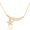 Yellow, variant on 925 Sterling Silver Polished Half-Moon Star Sideways Pendant Necklace