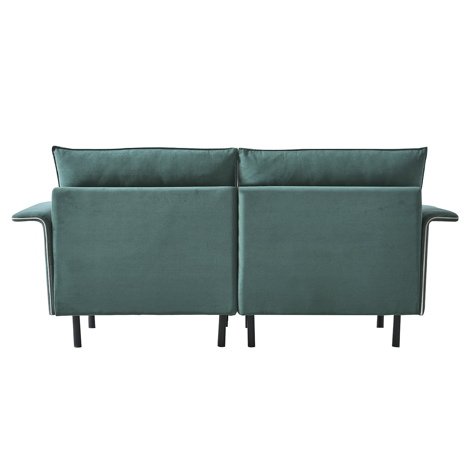 Kadyn Loveseat Sofa, Modern Sofa Couch for Office, Suede Sofa Couch for Living Room, Green