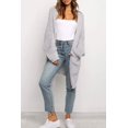 thumbnail image 3 of SURJDE Women's Long Batwing Sleeve Open Front Chunky Knit Cardigan Sweater, 3 of 7