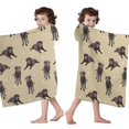 thumbnail image 4 of Cute Labrador Hooded Bath Towel，60"x35" for Ages 3 To 12 Kids, Quick Dry Lightweight Soft Microfiber Hood Beach Towel Cover Up for Kids, 4 of 7