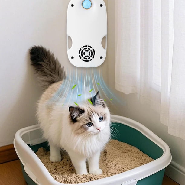 Eliminador de olores de para gatos, purificador de gatos, eliminador de olores, dispositivo de limpieza y ambientador portátil para el hogar,