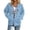 Sky Blue, variant on Bibifish Womens Full Zip Hoodies With Butterfly Print Zip Up Hoodies With Pockets Relaxed Fit Casual Spring Outdoor Strolls Daily Stylish Warm Wear