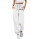 thumbnail image 1 of Pantalones de chándal anchos y rectos con forro polar para mujer - Pantalones de yoga de cintura alta con bolsillos para hacer ejercicio/uso informal (S-XXL), 1 of 4