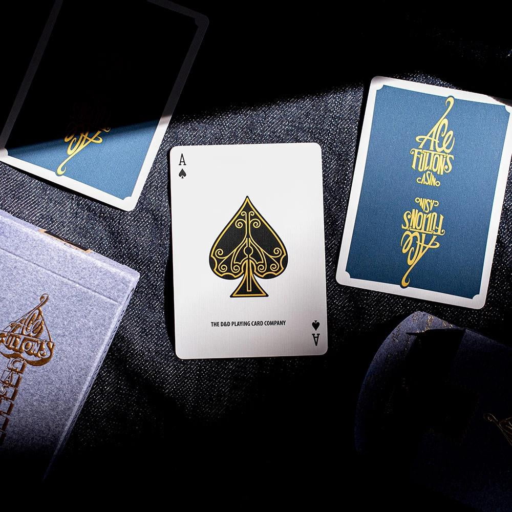 Ace Fulton's Casino Cowboy Denim Playing Cards