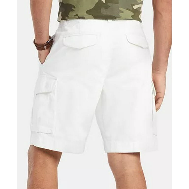 nyse lommelygter jøde Tommy Hilfiger BRIGHT WHITE Men's 10" Soft Cotton Cargo Shorts, US 40 -  Walmart.com