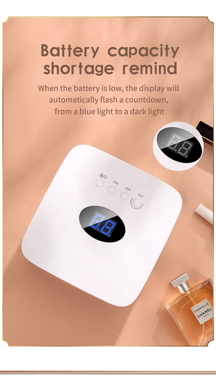 Street Vendor Essential S50 Nail Lamp Rechargeable Wireless Lithium Battery UV Lamp Nail Polish Gel UV Night Market Curing Lamp