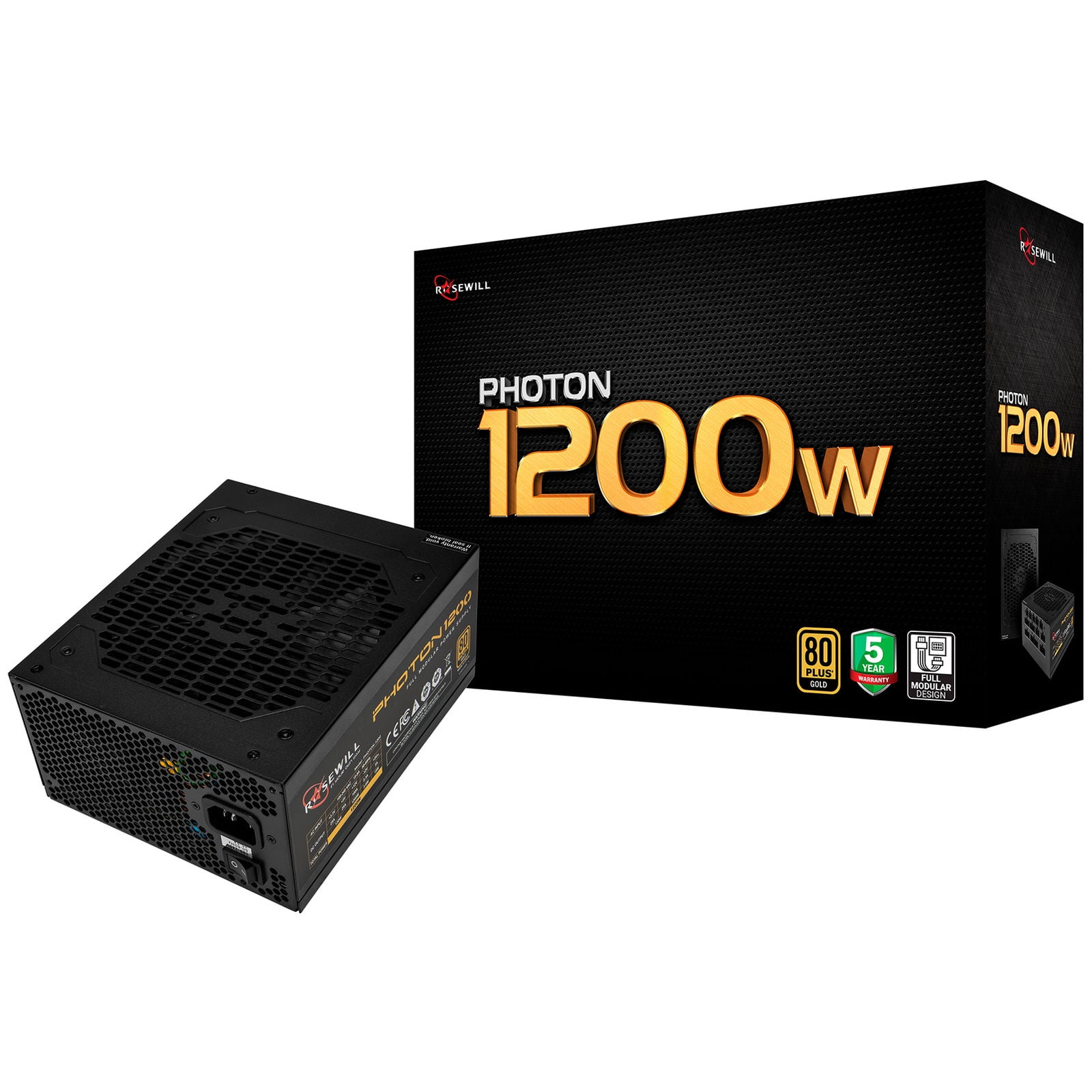 Rosewill 1200 Watt Gaming Computer Power Supply, 80 Plus Gold PSU