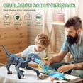 thumbnail image 2 of Hot Bee Remote Control Dinosaur Toys for Kids, Roaring Walking Blue Velociraptor w/ 3D Eyes RC Robot Toys, Birthday Christmas Gifts for Boys Girls 4+ Years Old, 2 of 6