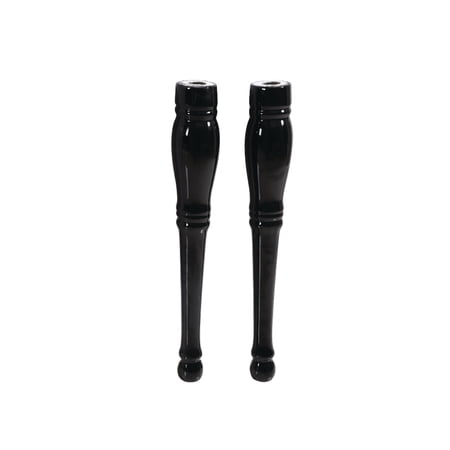 Kingston Brass VPB136PK Ceramic Console Sink Legs (2 Pcs/Set), Black