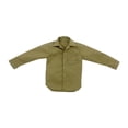 thumbnail image 3 of Camisa informal masculina a escala 1/6, tela resistente al desgaste, ropa de muñeca hecha a mano caqui, 3 of 9