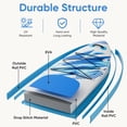 thumbnail image 5 of 10'5" Inflatable Stand Up Paddle Board, Commercial Grade PVC ISUP with Non-Slip Deck, Complete SUP Accessories: Paddle, Pump, Leash & Backpack, All-Skill Level Water Sports Board, Light Blue, 5 of 7