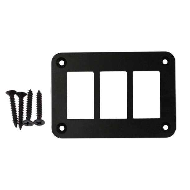 Soporte de la carcasa del panel del interruptor basculante Carcasa del interruptor basculante de palanca impermeable negra 3 vías