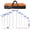 Black+Orange + Stainless Steel 2, variant on YINGYUE 21PCS Paintless Dent Repair Rod Kit, Stainless Steel Whale Tail PDR Pry Rods Multi-Angle Dent Removal Tools for Car Hail Damage & Door Minor Dents, Black Orange
