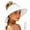 White, variant on Summer Hollow Top Sun‑Shade Hat for Ladies Large Brim Breathable Packable Visor Cap Beach Vacation Driving Shopping Headwear