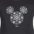 thumbnail image 3 of Disney - Snowflakes Mickey Ears - Women's Maternity Scoop Neck Graphic T-Shirt, 3 of 5