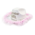 thumbnail image 2 of oqasdz Girls Cowboy Hat for Birthday Party Western Style Decorated Cap with Adorable for Kids Festive Celebrations and Photo, 2 of 5