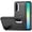 Black +Black, variant on For Samsung Galaxy A27 PEAK 3in1 Toughest Hybrid with Stand Cover Case - Teal/Hot Pink